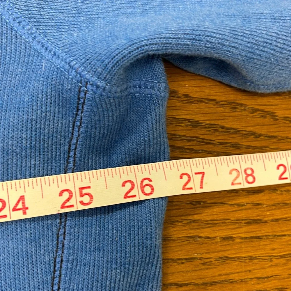 TOMMY BAHAMA Blue Gray Reversible 1/4 Zip Mens Sweater XL Travel Vacation Preppy